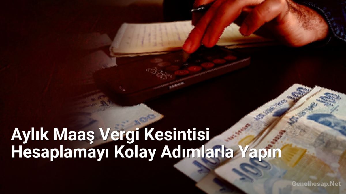 Aylık Maaş Vergi Kesintisi Hesaplamayı Kolay Adımlarla Yapın - Genelhesap.Net