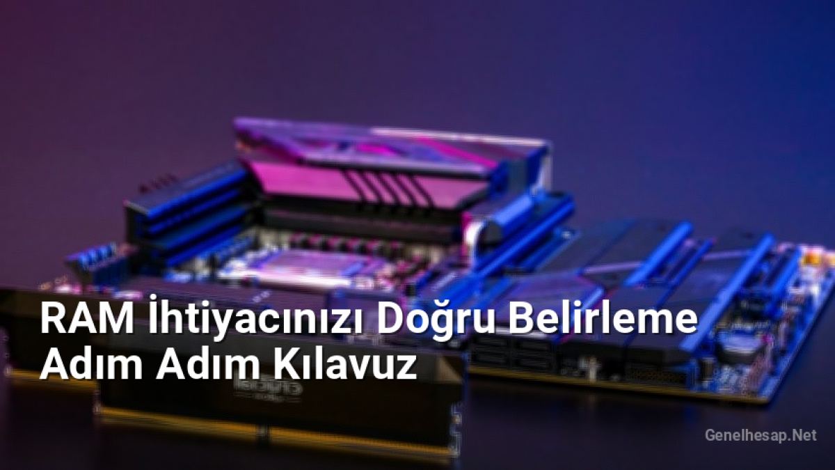 RAM İhtiyacınızı Doğru Belirleme Adım Adım Kılavuz - Genelhesap.Net