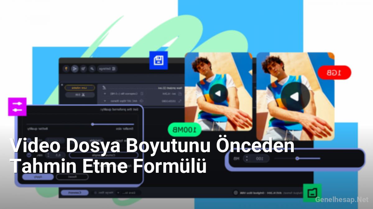Video Dosya Boyutunu Önceden Tahmin Etme Formülü - Genelhesap.Net