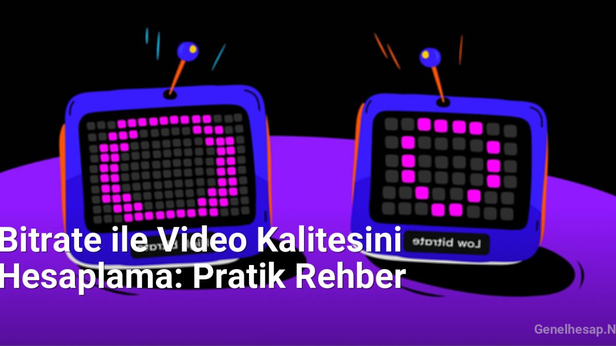 Bitrate ile Video Kalitesini Hesaplama: Pratik Rehber - Genelhesap.Net