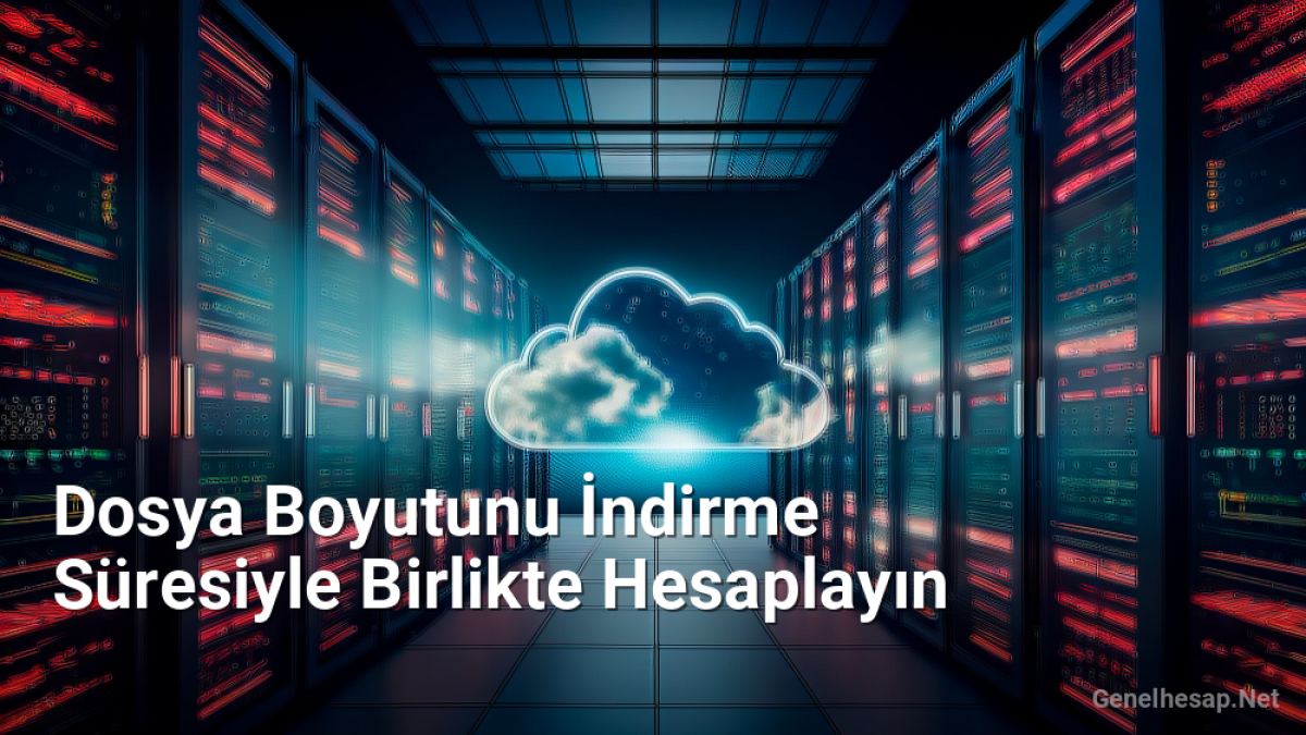 Dosya Boyutunu İndirme Süresiyle Birlikte Hesaplayın - Genelhesap.Net