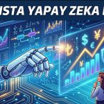 Yapay zeka ile finansal hesaplamalar yapan kişi